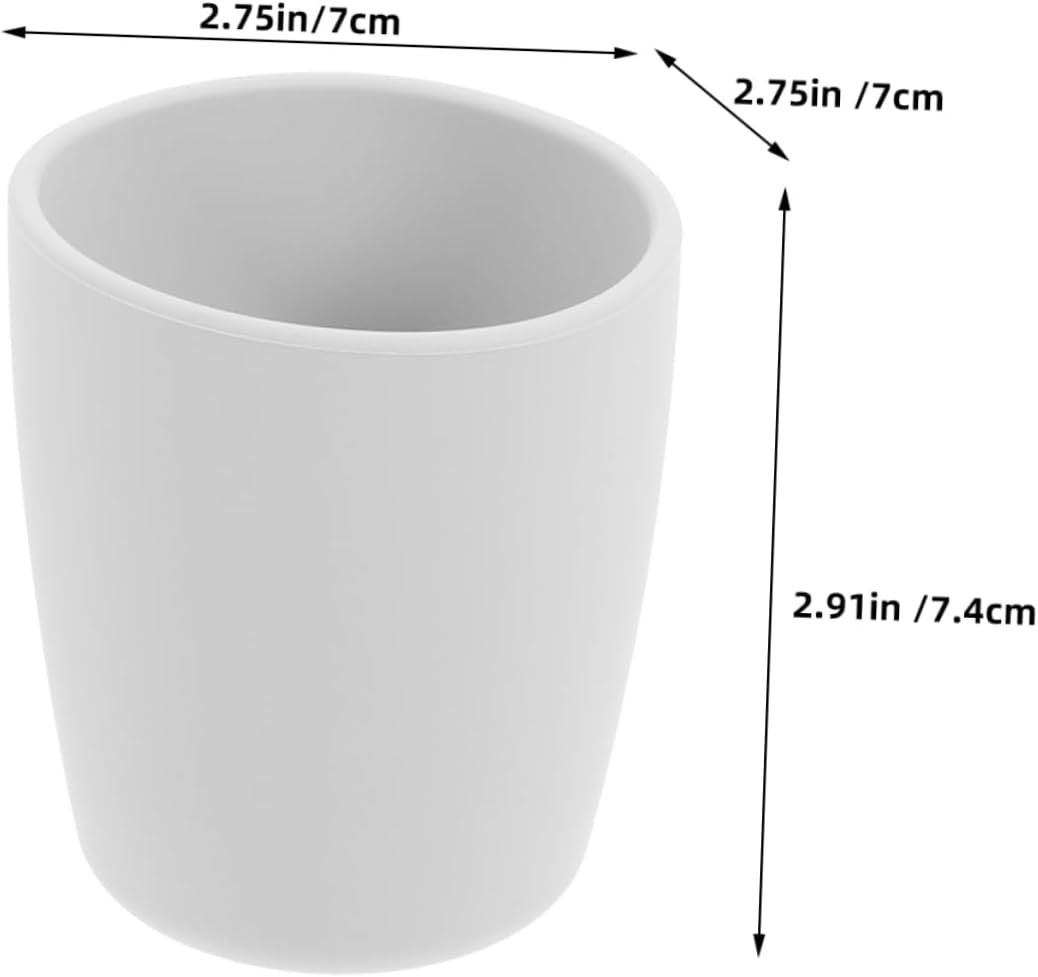 2pcs Unbreakable Silicone Cups for Training - Anti-Fall Design for Kids