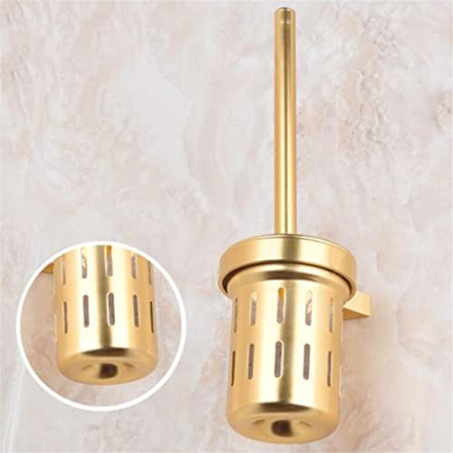 Durable Toilet Brush Holder with Gold Finish 1