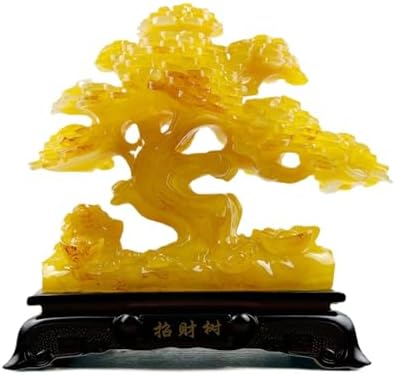 Wood Grain Wealth Prosperity Statue Feng Shui Resin