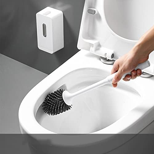 Toilet Brush with Long Handle and Soft Hair Set