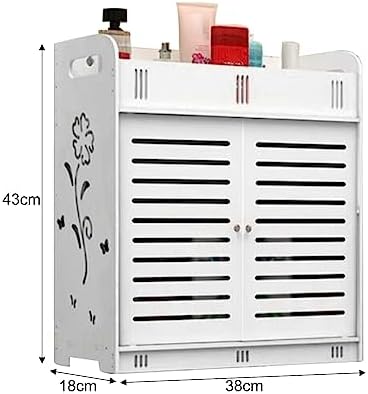 GYMNASTIKA Wall Mounted Bathroom Cabinet with Flower Pattern