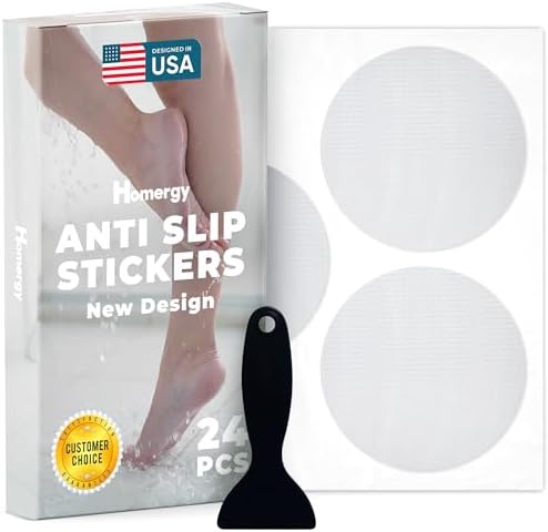 Homergy Anti-Slip Bath Stickers 24PCS Clear