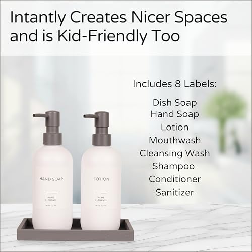 Spacewiser ShatterFree Soap Dispenser Set with Pump and Tray