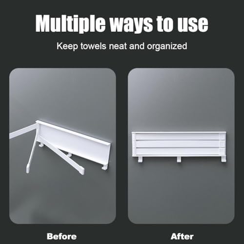 Double Swivel Towel Rack for Bathroom Wall Mounted