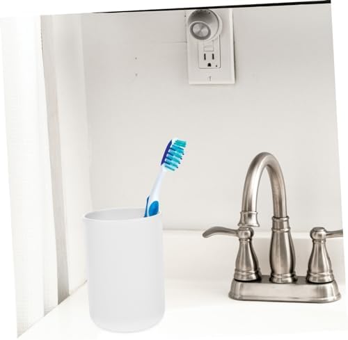 2pcs Lightweight PP Toothbrush Cups for Bathroom and Daily Use