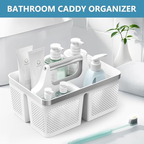 BYUNER Portable Shower Caddy with Handle and Holes