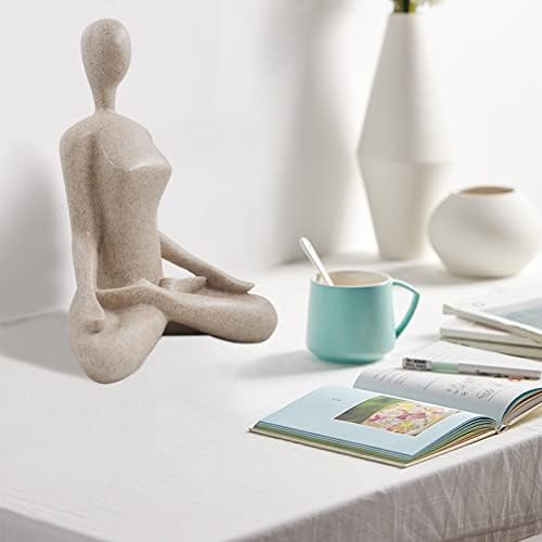 SIMONS SHOP Yoga Sculpture Desk Decor Figurine