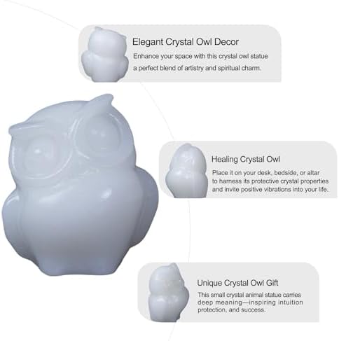 2 Inch Handcrafted Owl Crystal Figurine