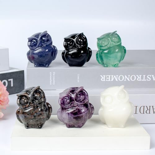 2 Inch Handcrafted Owl Crystal Figurine