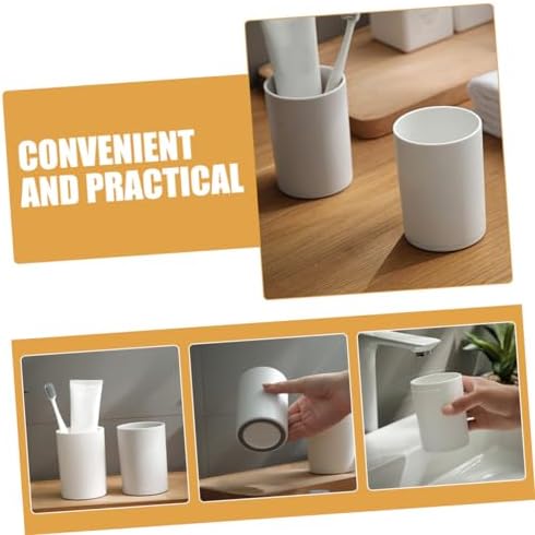 PRETYZOOM 2pcs Modern Unbreakable Bathroom Tumbler Cup Pp Material