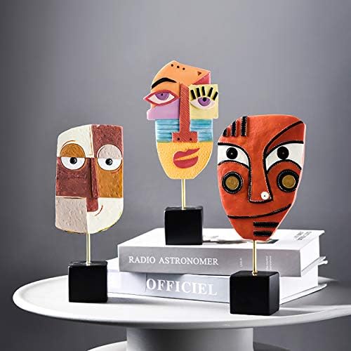 HCCMLOVE Smile Abstract Resin Sculpture - Modern Home Decor