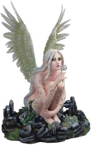 ICE ARMOR 13 H Earth Fairy Blowing Bubbles Statue 1