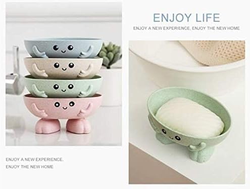 Eco-Friendly Plant Fibres Soap Dish with Drain Holes Blue