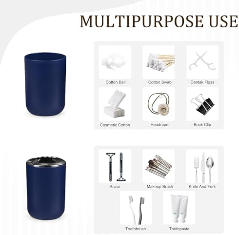 CERBIOR 6-Piece Bathroom Accessory Set in Royal Blue