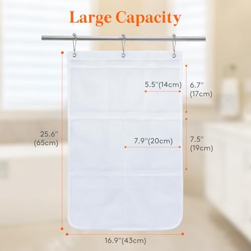 Lifewit Mesh Shower Caddy with 7 Pockets 1 Pack