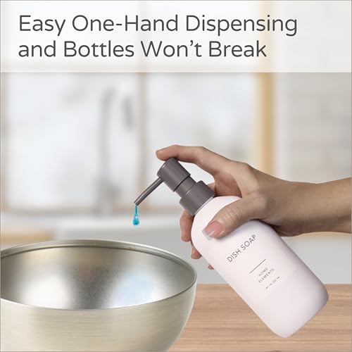 Spacewiser ShatterFree Soap Dispenser Set with Pump and Tray