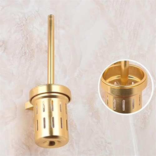 Durable Toilet Brush Holder with Gold Finish 1