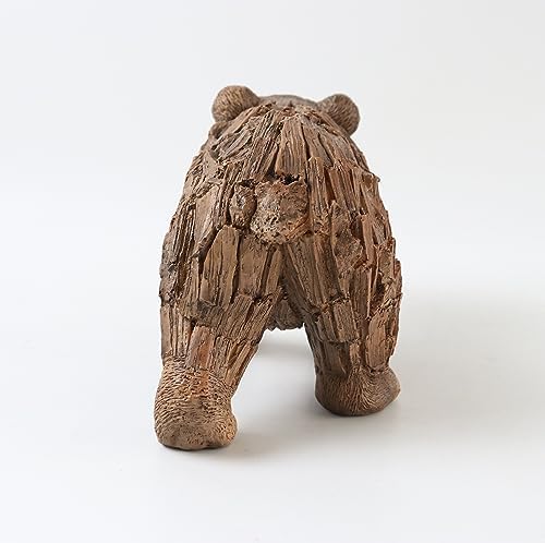 Hymmah Brown Bear Statue Rustic Home Decor