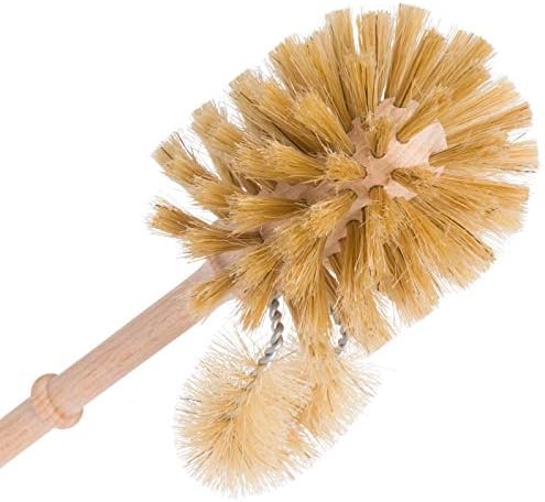 Redecker Natural Pig Bristle Toilet Brush with Beechwood Handle 1