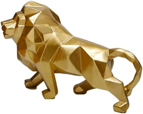 Wisifayardin Golden Lion Sculpture Resin Statue