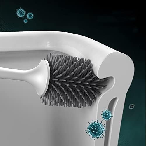 Toilet Brush with Long Handle and Soft Hair Set