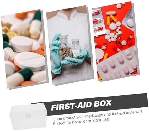 SECFOU Portable Medicine Cabinet with Buckle Closure