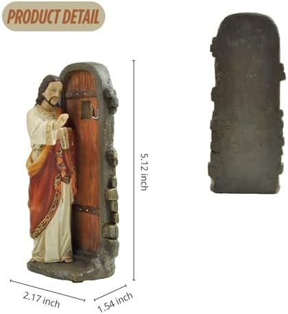 Adostob Cici Jimmy Jesus Knocking Statue 512 Inch