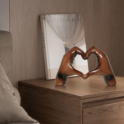 Heart Hands Sculpture Decor for Living Room Office Bedroom