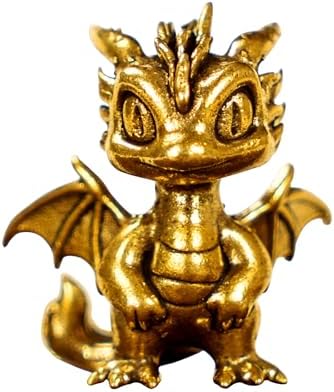 CHOVY Retro Flying Fire Dragon Ornament - Solid Brass Decor