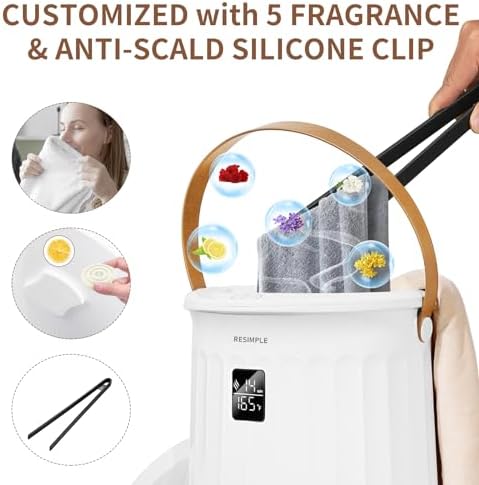 RESIMPLE Hot Towel Warmer with 5 Fragrance Discs