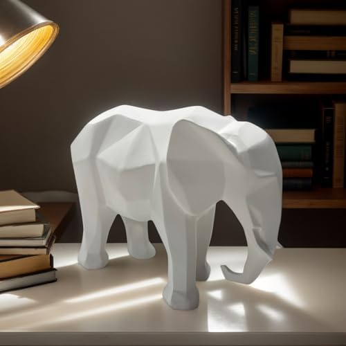 Cynkeyee Elephant Figurine Statue - Modern Minimalist Home Decor