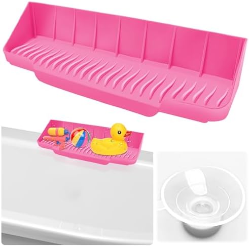 COITEK 165inch Silicone Bathtub Splash Guard with 6 Suction Cups