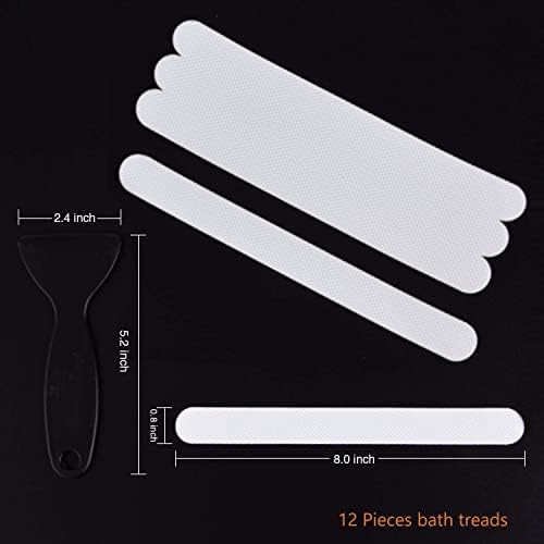 Secopad Anti Slip Bathtub Stickers 24PCS with Scraper