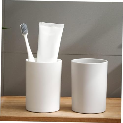PRETYZOOM 2pcs Modern Unbreakable Bathroom Tumbler Cup Pp Material