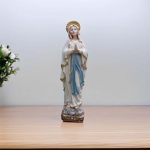 MeritMode 15 H Virgin Mary Praying Statue - Lourdes Catholic Collectible Figurine