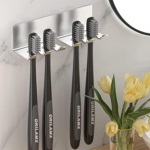 Electric Toothbrush Holder - 5 Slots SUS304 Stainless Steel Wall Mounted