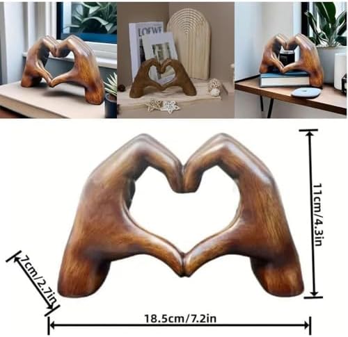 TinyGlam Heart Hands Sculpture Set of 3
