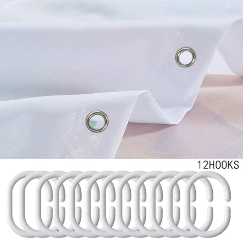 Erosebridal Shark Shower Curtain Set for Kids Men