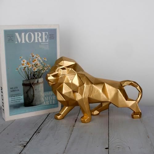 Wisifayardin Golden Lion Sculpture Resin Statue
