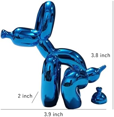 Grotekom Shiny Balloon Dog Mini Statue Blue