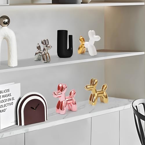 Notakia Balloon Dog Ceramic Statue Home Decor