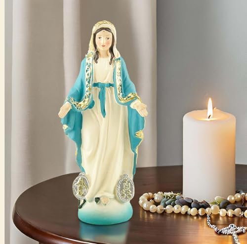 Our Lady of The Immaculate Conception Resin Statue - 484 Hand-Painted Catholic Sculpture