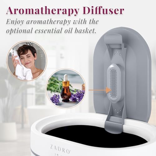Zadro Fluted Oval Towel Warmer with Timer and Aromatherapy