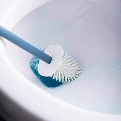 Toilet Brush Holder with Soft Bristles and Removable Handle
