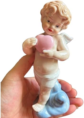 MTME Angel Cupid Porcelain Figurine Heartfelt Gift