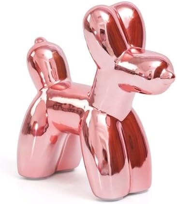 Notakia Balloon Dog Ceramic Statue Home Decor
