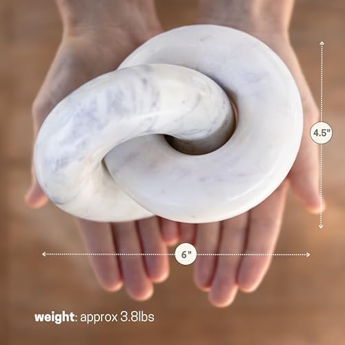 STRONA Marble Knot 6 Shelf Accent Decor