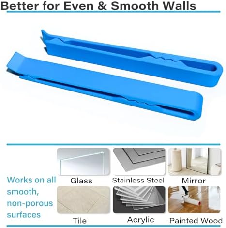 2 Packs Self Adhesive Shower Curtain Clips - Blue