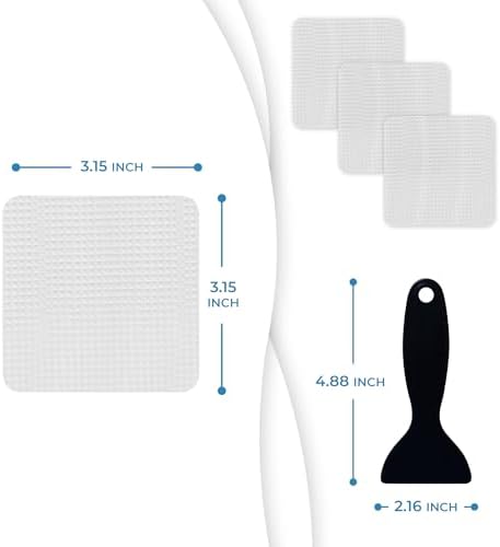 Clear Bloom Anti-Slip Shower Stickers 24 PCS