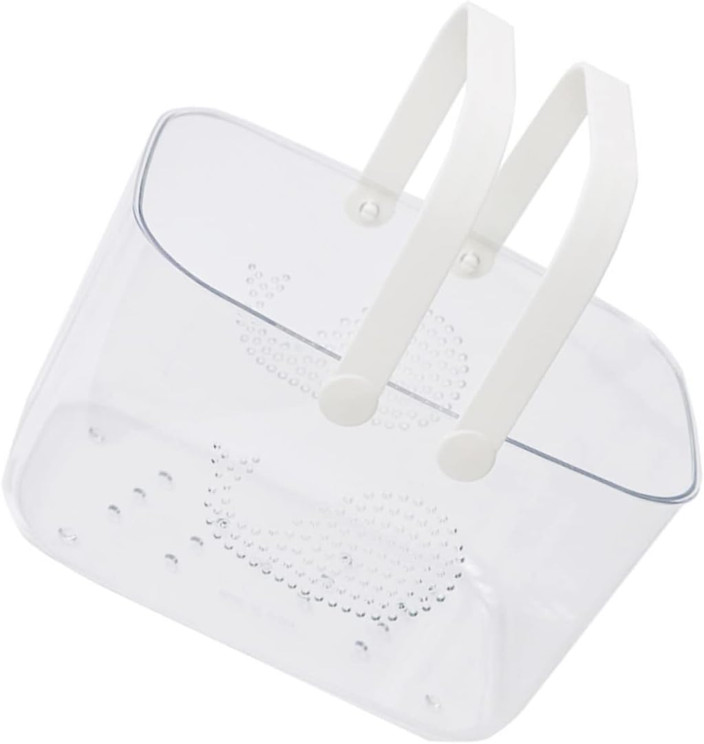 LIFKOME Plastic Bath Basket with Handle Organizer